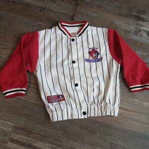 Vintage Mickey Mouse Baseball Lightweight Jacket. Size 18 Months
